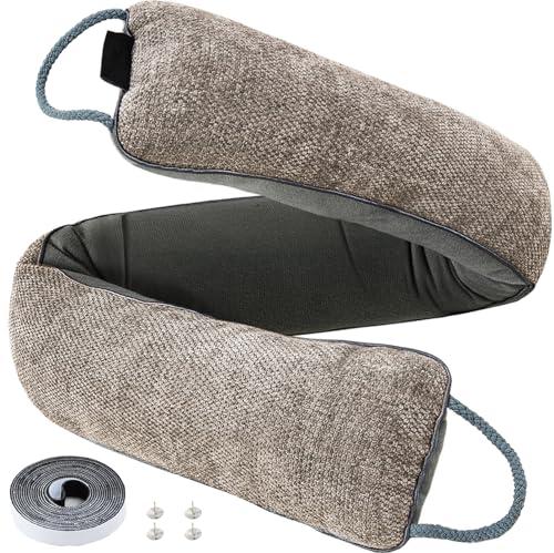 Weighted Door Draft Stopper Under Door Noise Blocker Front Door Insulation Door Draft Guard Weatherproof Strip Energy Efficient Door Accessory (Beige, 36inch)