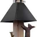 Metal Squirrel Baffle for 4x4 Post, 18 Inch Baffle for Bird Feeder, Outside Wooden Pole Mount Squirrel Guards for Bird Feeders to Deter Squirrels,Raccoons (4x4)