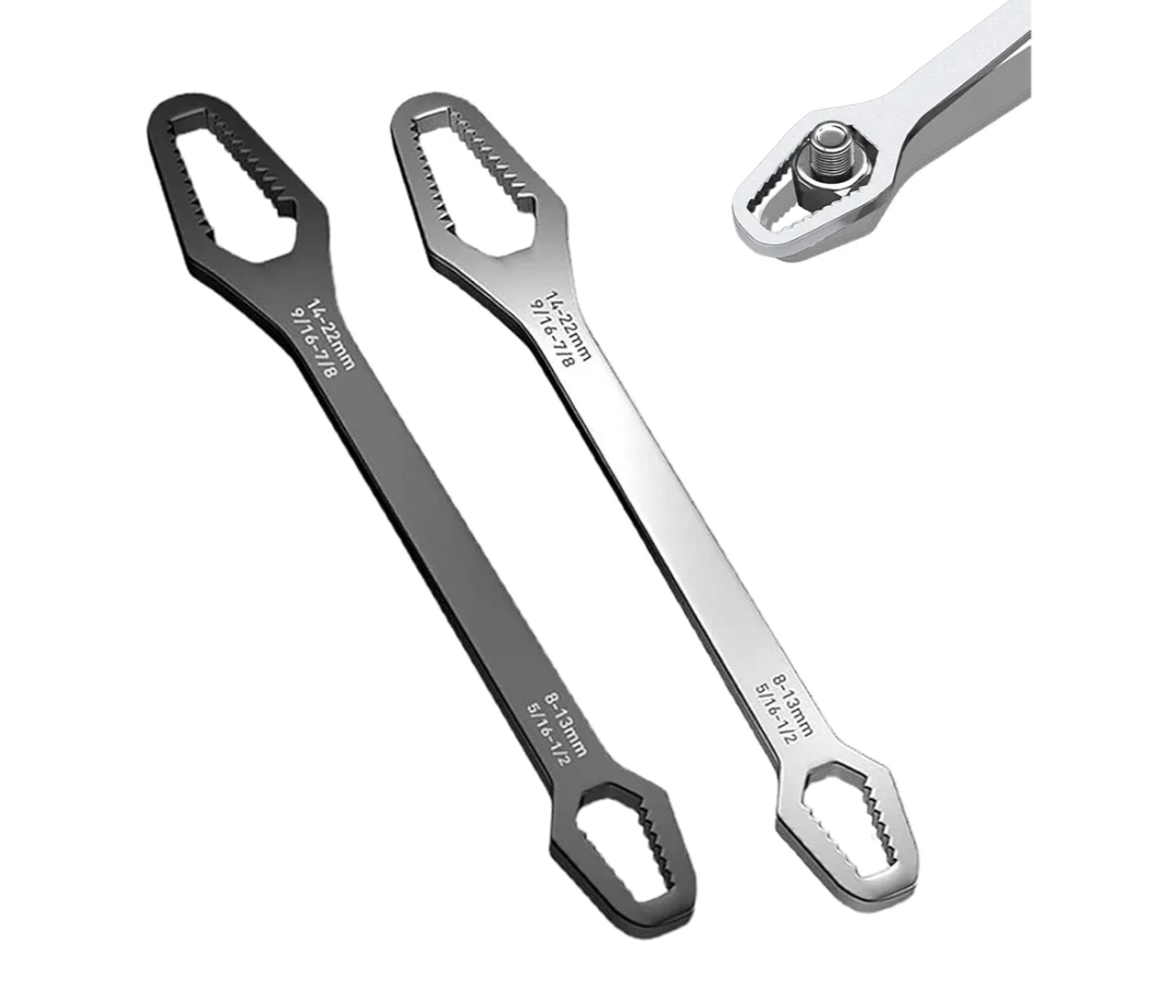 KEWAYO 2 Piece Adjustable Wrench Set 822mm Self Tightening Double Ended for Plumbing Automotive DIY KEWAYO 2 Piece Adjustable Wrench Set 822mm Self Tightening Double Ended for Plumbing Automotive DIY