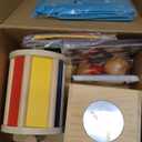 Montessori Toys for Babies 0-6 Months, 9 in 1 Learning Educational Sensory Toys for Newborn 0-3-6 Months, Includes High Contrast Cards, Baby Tissue Box Toy, Spinning Drum, Teether and More