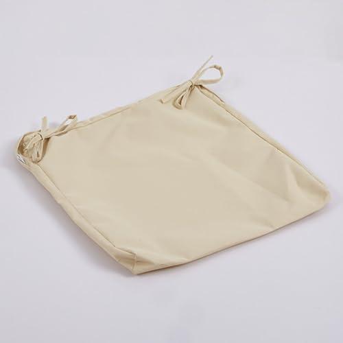 Outdoor Patio Furniture Cushion Covers Waterproof, Replacement Patio Chair Covers, Sofa Couch Cover, Pillow Seat Cover for Sectional Sofa Dining Chairs Garden Decoration,Khaki, Size 19*19*2 inch, 4 Pieces