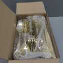 150 Pieces Gold Plastic Silverware - Heavy Duty Gold Disposable Utensils - Fancy Plastic Cutlery Set Includes 50 Forks, 50 Spoons, 50 Knives for Holidays Parties Weddings