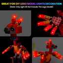 Upgraded Led Light Kit Compatible with Lego Fawkes Dumbledore's Phoenix Building Set, Lights Decoration Compatible with Lego 76448 (Model Not Included)