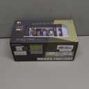 1/64 Scale Diecast Display Case for Hot Wheel Storage with LED Lights, Stackable Electric Garage with Voice Control, 3 Replaceable 3D Scenes Parking Lot Diorama for Model Cars (Black)