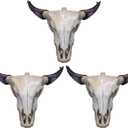 Lidmada 3Pack Western Long Horn Cow Party Balloons, Cowboy Longhorn Aluminium Foil Balloon for Party Wall Cowgirl Decorations Last Rodeo Bachelorette Party Supplies