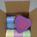 Fullhawl 6 Pcs Conversation Heart Gift Boxes Set DIY Heart Shaped Box with Lid for Valentine's Day Party Decor Present Wrapping Packaging Holiday Gift(Colorful)