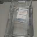 1 Pack 2-Tier Bathroom Organizers and Storage, Clear Under Sink Organizer Vanity Countertop Storage Pantry Organizers, Pull-Out Cabinet Organizer With Track For Bathroom, Kitchen, Pantry