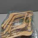StorageWorks Wooden Hangers 20 Pack, Wood Coat Hangers for Closet, Heavy Duty Clothes Hangers for Suits, Shirts, Pants, Jackets, Natural Wood Color