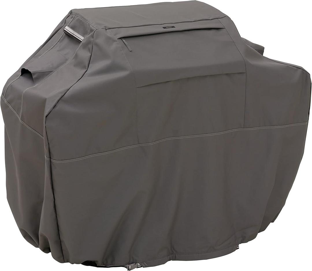 Classic Accessories Ravenna Water-Resistant 70 Inch BBQ Grill Cover, Dark Taupe