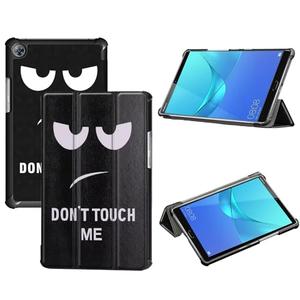 Tri-Fold Case Compatible with Huawei Mediapad M5 8.4 Inch(SHT-AL09/SHT-W12), Includes a Screen Protector - Premium PU Leather Tri-Fold Cover with Auto Sleep/Wake (Big Eyes)