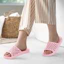 Litfun Shower Shoes for Women Non-Slip Quick Dry Shower Slippers Lightweight Pool Sandals with Drain Holes for College Dorm, Beach, Bathroom & Gym, 40