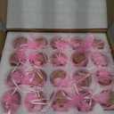 Threlaco 20 Pcs Bow Baby Shower Favors Party Candle Lavender Scented Glass Mason Jar Wax Candle Bulk for Guests Girl Boy Gender Reveal Party Gifts(Pink)