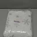 Christmas Tree Skirt 30/36/49 inches Xmas White Tree Skirts Snowflake Embroidery for Christmas Decorations Holiday Party 198 Silver 120 (48")