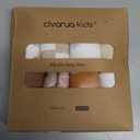 Muslin Baby Bibs 8 Pack, Baby Bandana Drool Bib for Drooling and Teething, Cotton Soft Absorbent for Girls Boys Good Night (Brown Rainbow)