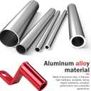 Handlebar Rearview Mirror Extender, Aluminum Rear View Extension Mount Bar, 10MM Multifunctional Support Extension Handlebar, Suitable for Most Motorcycles, Bicycles (Red)