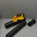 Cordless Leaf Blower for Dewalt 20V Battery, 400 CFM Electric Leaf Blower with 110-MPH, Copper Motor & Turn on Hold Mode, Built-in Protection for Lawn Care (NO Battery) (Yellow)