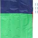 Playset Canopy Replacement, 210D Oxford Fabric All Weather Outdoor Swing Set Top Shade Cover with Windproof Screw Kit for Patio Terrace Backyard Sandbox (Green + Blue + Red)