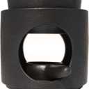 | Wax Burner | Tealight Warmer Ceramic | Wax Melt Candle Melter| Duftlampe | Scented Oil Diffuser with Tealight | Size H*11cm 10cm with Removable Bowl & Tealight Holder | Matt Painting (Black)