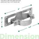 36 Pack Fence Brackets, Galvanized Wood Fence Frame, They use to Attach a Wooden Fence to a Chain Link, Anyone Wants to Convert Their Wooden Poles to Metal Poles