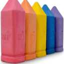 Urban Infant Non-Toxic Sidewalk Chalk for Toddlers and Kids - Washable Outdoor Jumbo Chalk - Rainbow