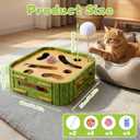 15 Pcs Cat Scratch Puzzle Box, Cat Nail File Enrichment Toy Intelligence Treat Puzzle Feeder Box for Indoor Kitten