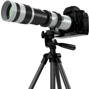 420-800mm Telephoto Lens for Canon - EF Lens for Canon DSLR, Manual Focus MF Zoom Lens for Canon EOS Rebel SL3 SL2 SL1 T8i T7i T7 T6 4000D 1500D 90D 80D 77D 70D 60D 7D 6D 5D 1D DSLR Cameras