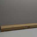 Clairemont 3/4" Single Rod Set 36-72" Gloss Venetian Gold