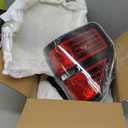 OKLPF Rear Brake Tail Light Compatible With 2009 2010 2011 2012 2013 2014 Ford F150 F-150,Replace Red Taillight Assembly Red Smoked Tail light,Included A Luxurious Box,Driver and Passenger Side