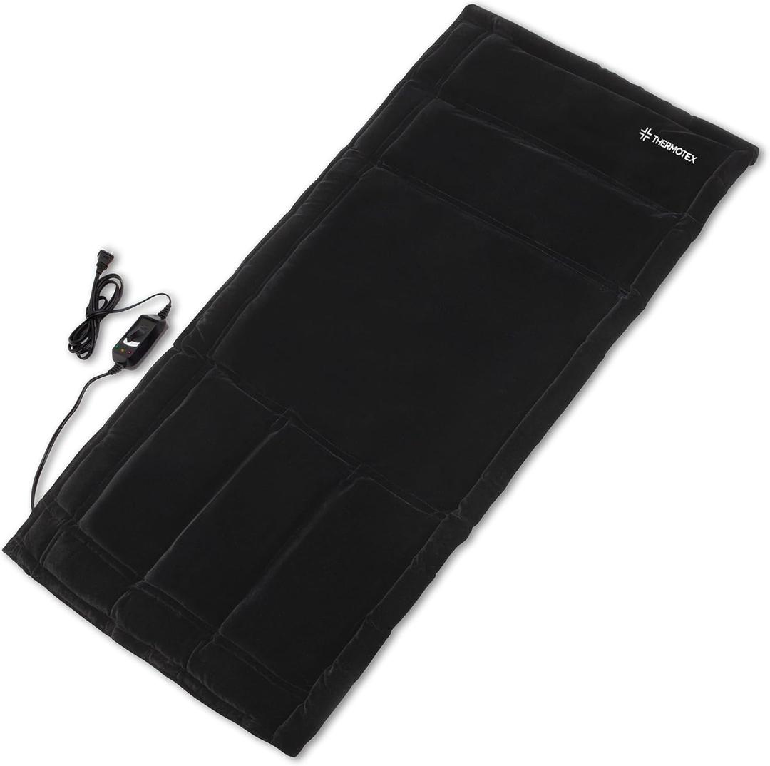 Far Infrared Heating Pad Professional Premium Heating Pad for Discomfort Relief Warms and Relaxes Muscles, FSA-HSA Eligible Extra Large Size for Back, Torso, Arms and Legs 35 in. x 18 in.