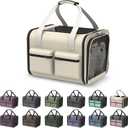 Cat Carrier Soft Airline Approved - Small Dog Travel Carrier Bag for Pets Up to 15Lbs, Breathable & Comfortable Pet Carrier for Cats & Small Dogs, TSA Approved for Airplane, Car, Camping, Vet Visits