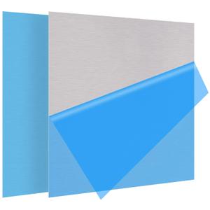 2Pack 5052 H32 Thin Aluminum Sheet Metal 12 x 12 x 0.012 (12Mil) Aluminum Plate Covered with Protective Film, Rectangle Thin Aluminum Metal Plate for Crafting, DIY, Handcraft, Backsplashes, 0.3mm (12"x12"x0.012") 2Pack 5052 H32 Thin Aluminum Sheet Metal 12 x 12 x 0.012 (12Mil) Aluminum Plate Covered with Protective Film, Rectangle Thin Aluminum Metal Plate for Crafting, DIY, Handcraft, Backsplashes, 0.3mm (12"x12"x0.012")