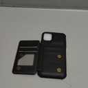 Vinich for iPhone 11 Wallet Case with Card Holder, RFID Blocking Credit Slots Kickstand Shockproof Phone Cover Fit for iPhone 11 6.1" Black