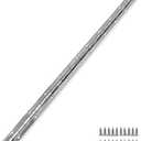 Piano Hinge 24 Inch, 304 Stainless Steel Continuous & Piano Hinges, Heavy Duty Piano Hinges, Continuous Hinges with Polished Finish, 1-1/5" x 24", 0.06"