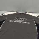 Mens Oversize Graphic Raglan T Shirt Vintage Letter Print Speedway Racing Tees Casual Unisex Streetwear Tops Size L