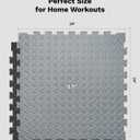 AIRHOP Upgraded 0.79" Extra Thick 48 Sq Ft High-Density Eva Foam Exercise Gym Mats, 12 Pcs Large Interlocking Puzzle Floor Tiles (24"x24") for Home Gym