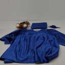 Sintuff 7 Pcs Kindergarten Graduation Gown Cap 2025 Preschool Graduation Accessories Stole Tassel Sash Charm Bear Gifts (Royal Blue)