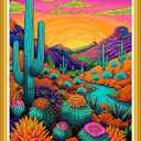 Magxvouy Cross Stitch Kits Stamped Full Range of Embroidery Kits,Cross Stitch Patterns Needlework Kits for Beginners 11CT Printed Kits&Succulent Plant Sunrise 16x20 inch (Graphics10)