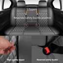 HChengkikz Car Seat Covers Full Set, Breathable and Waterproof Napa Leather Car Seat Cover, Interior Universal Fit for Cars, Sedans, SUVs, Vans, Trucks (Full Seat, Grey)