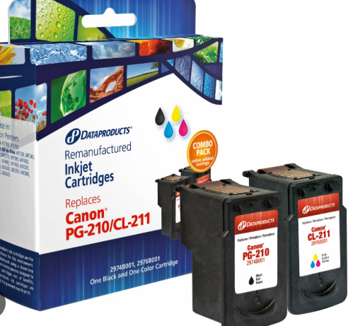 Dataproducts Remanufactured Ink Cartridges for Canon PG-210/CL-211 - Black/Tri-Color 