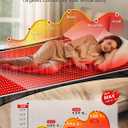 77.6"x36" Red Light Therapy Mat for Body, 1408pcs LED Infrared Red Light Therapy Blanket, 3 in 1 Dual Wavelength (660nm & 850nm), Infrared Heating Pad with 5 Modes & Pulse Modes & 10-90min Timer