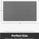 Non-Slip Bathtub Mat, 24x35 Inch Shower Mats for Bath Tub, PVC Loofah Bathroom Mats for Wet Areas, Quick Drying