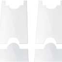 2 Pack Couch Wall Spacer, Adjustable Bed Stoppers to Prevent Sliding, Furniture Wall Spacer, Transparent Couch Stopper for Sofas, Cabinets, 8mm thickened Headboard Protector, Adjustable Range 7in-9in