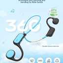 iClever Kids Bluetooth Headphones, Air Conduction Open Ear Headphones, Safe Volume 74&85dBA, 360 Bending Resistance Durable, 11.5H Playtime, Bluetooth 5.4 Kids Wireless Headphones for Travel/School