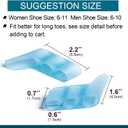 Povihome 10 Pack Pinky Toe Separator and Protectors for Overlapping Toe, Curled Pinky Toes - Spacers for Morton's Neuroma Pain Relief (Blue)