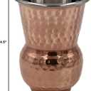 bona fide Hammered Outside pure Copper Inside Nickel Plated Tumbler Moscow Mule Mugs Copper Tumbler Cups pure copper glass for mule cocktail beverages soft drinks Handcrafted Set of 2 (400) ml 13 oz