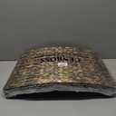 CENBOSS Rattan Christmas Tree Collar, Wicker Tree Skirt & Stand Base Cover (Black Wash, 24 inch)