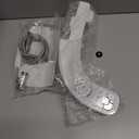 PIKETS Bidet Attachment for Toilet, Dual Nozzle (Frontal and Rear Wash) Non-Electric Fresh Water Toilet Seat Attachment with Nozzle Self Cleaning, Adjustable Water Pressure(Chrome Silver)