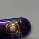 Torch Lighter, Dual Flame Butane Lighter Refillable, Windproof Adjustable Jet Flame and Soft Flame, with Heart-Shaped Transparent Gas Window, for Men Women (Without Butane)-Rainbow