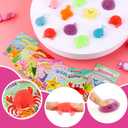 Hooqict 28 PCS Valentines Day Gifts Cards for Kids with Ocean Animal Squishy Toys Kawaii Squishies Party Favor Sensory Fidget Toys for Boys Girls School Classroom Exchange Prizes Valentines Gifts