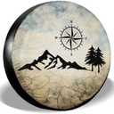 Spare Tire Cover Mountain Tree Waterproof Dust-Proof Universal Spare Wheel Tire
